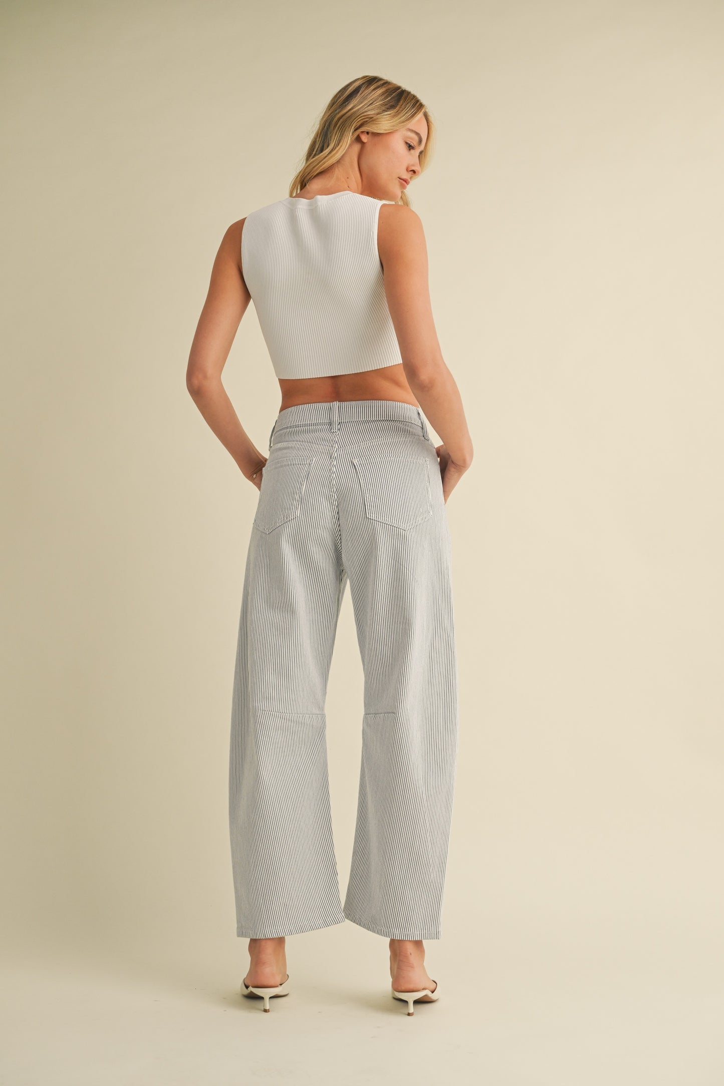 Sailor Striped Barrel Jeans
