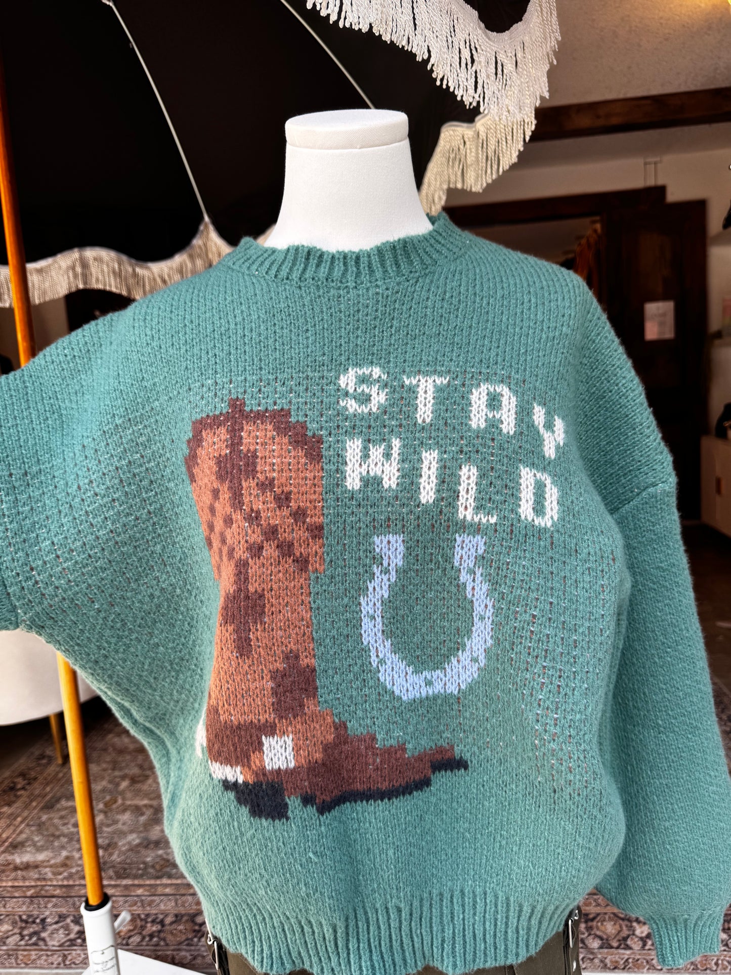 Stay Wild Graphic Crewneck