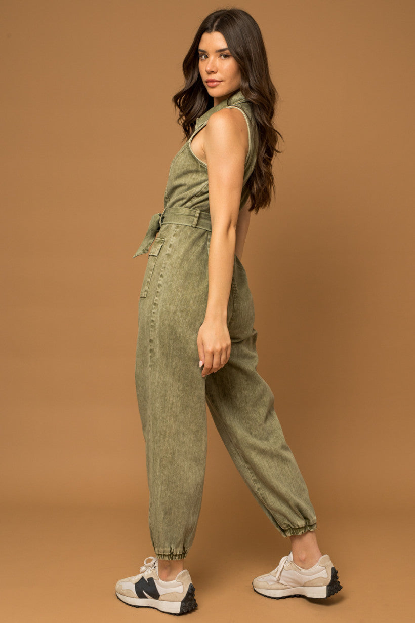 Minding Mine Denim Jumpsuit