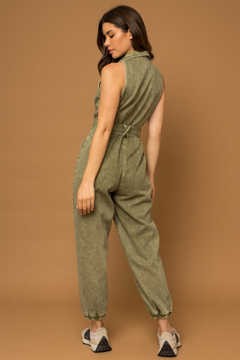 Minding Mine Denim Jumpsuit