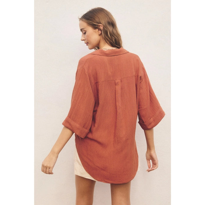 Easy Does It Button Up Top