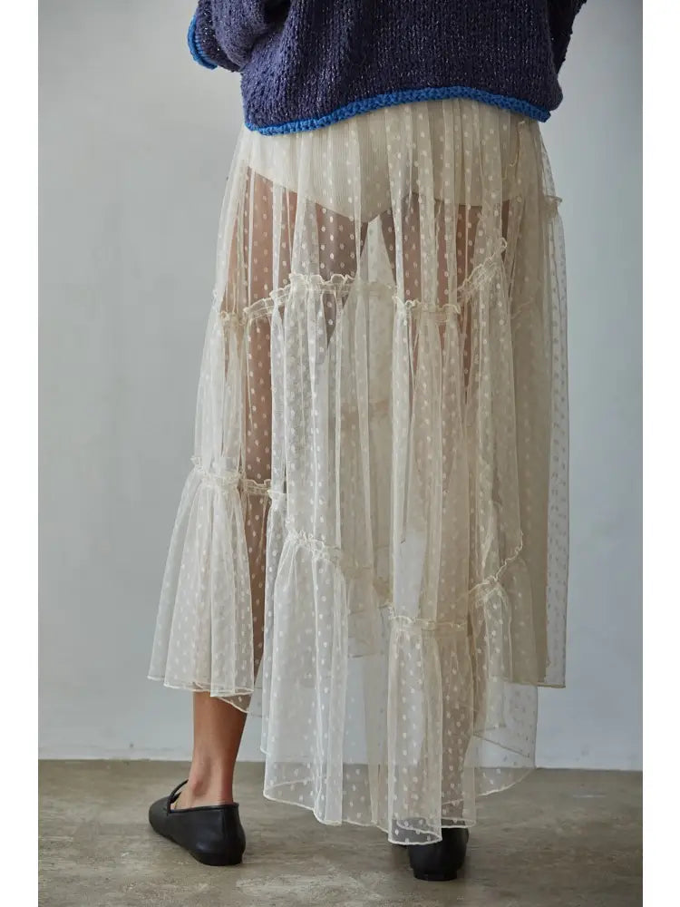Chase the Night Lace Woven Skirt