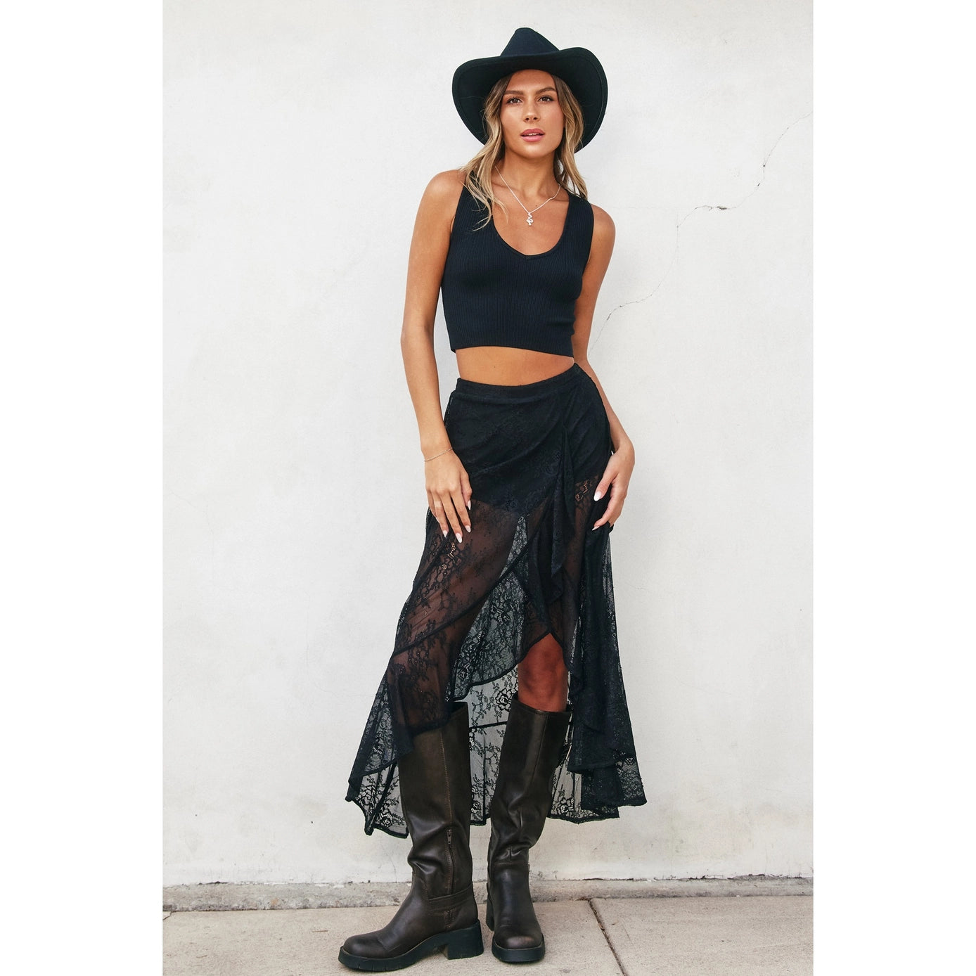 Swooning Lace Maxi Skirt