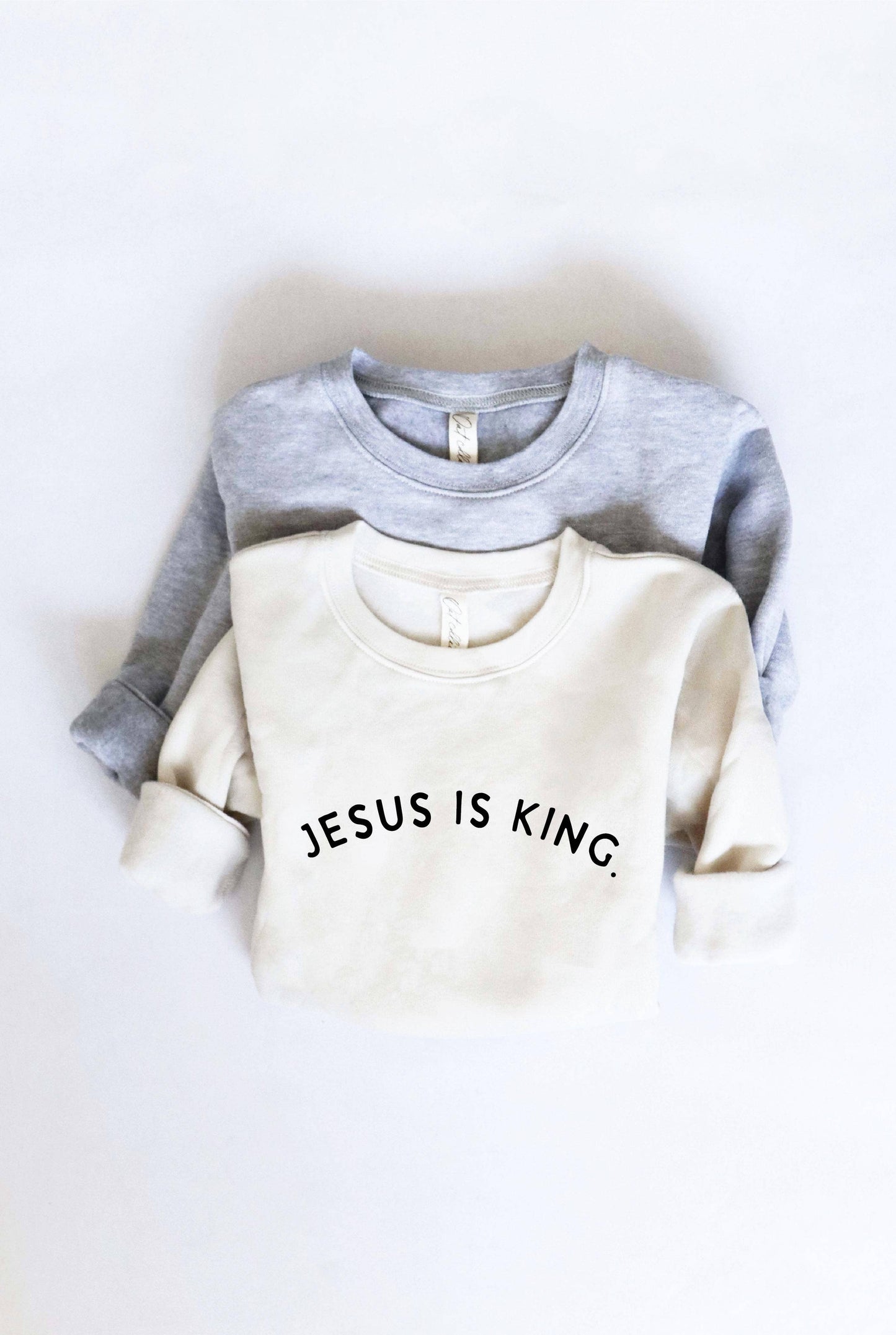 JESUS IS KING Toddler Unisex Graphic Sweatshirt