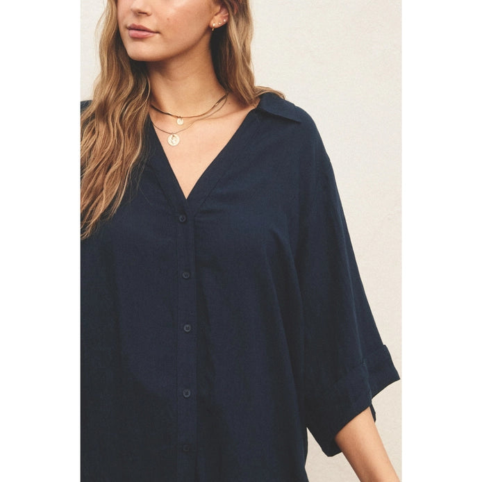 Easy Does It Button Up Top