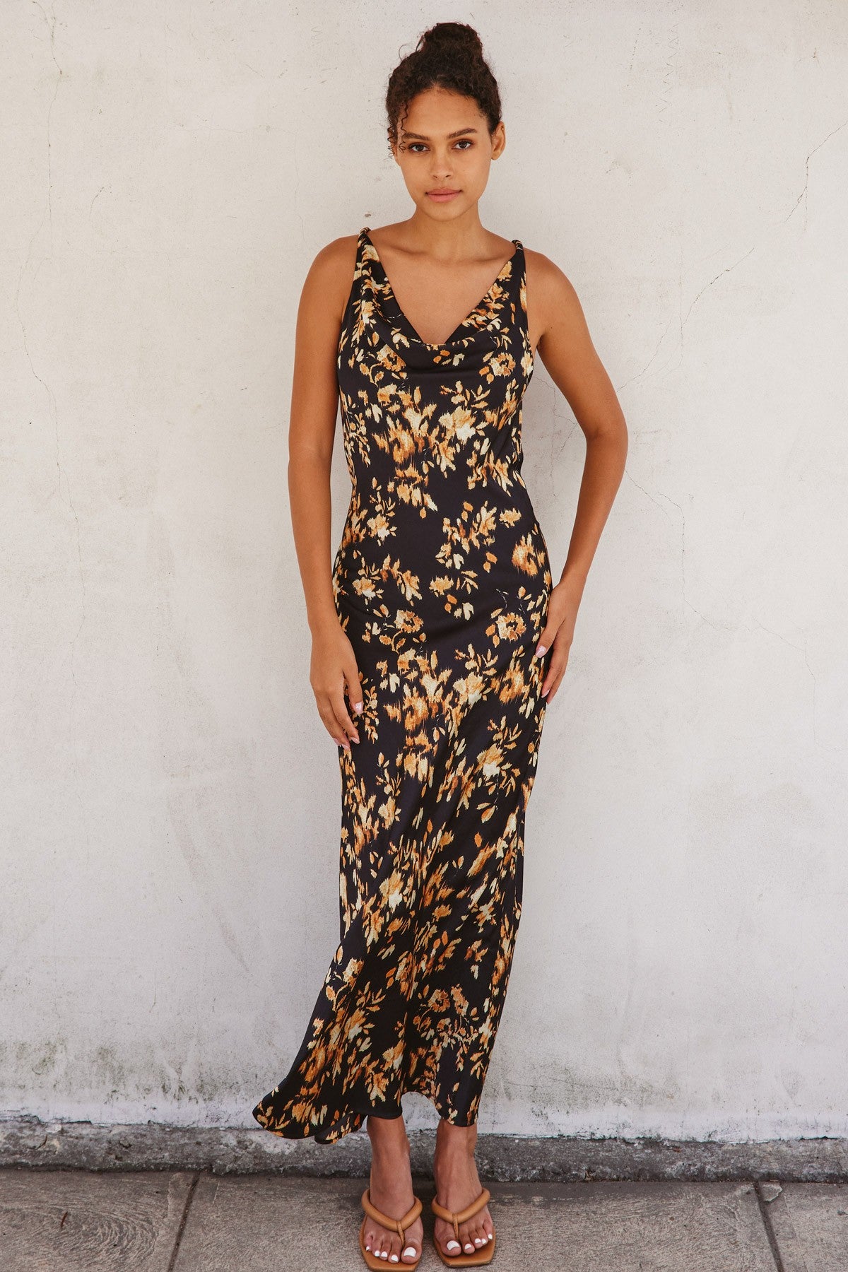 Cast Your Light Twisted Strap Maxi Dress