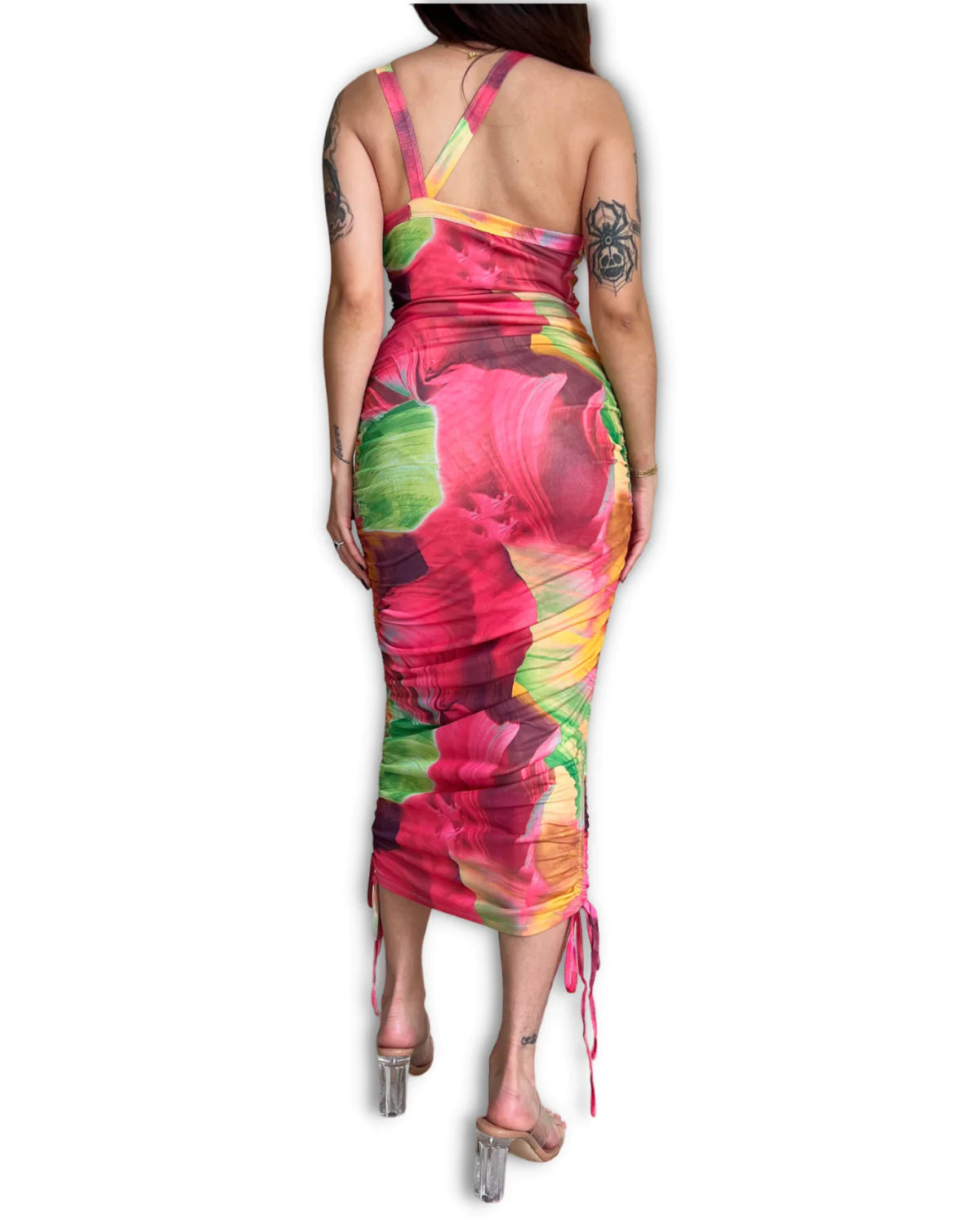Color Block Tank Midi Dress