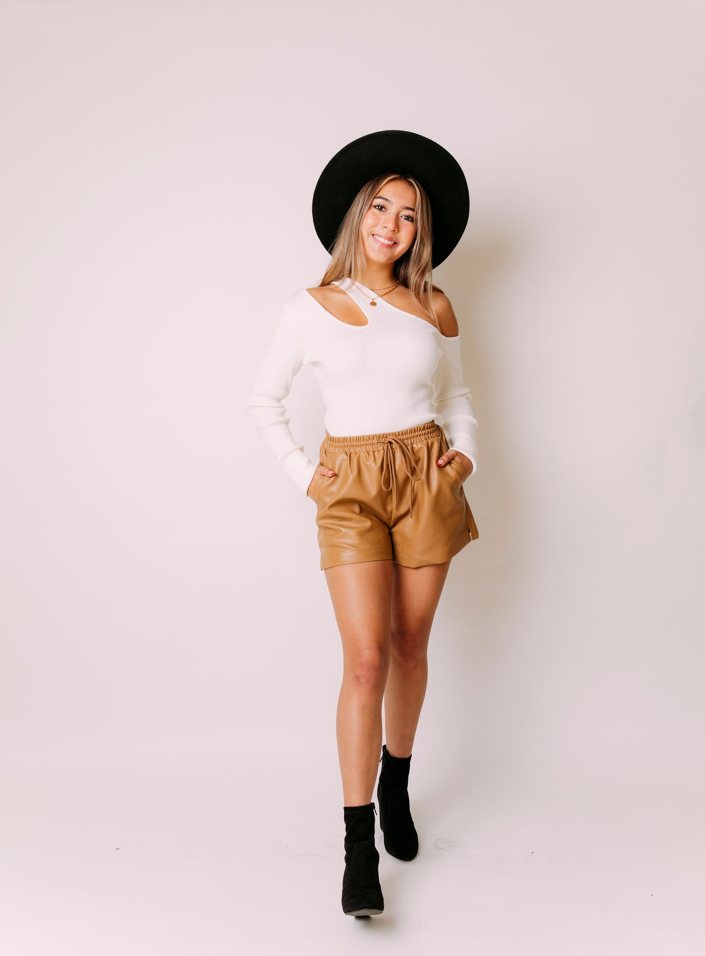 FAUX EVER YOURS SHORTS