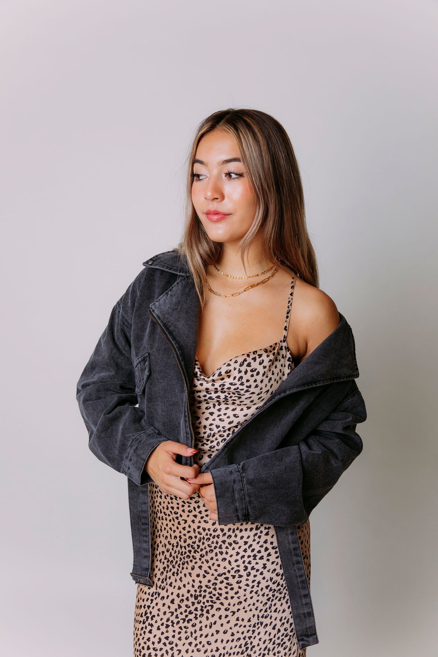 MOTO GIRL DENIM JACKET