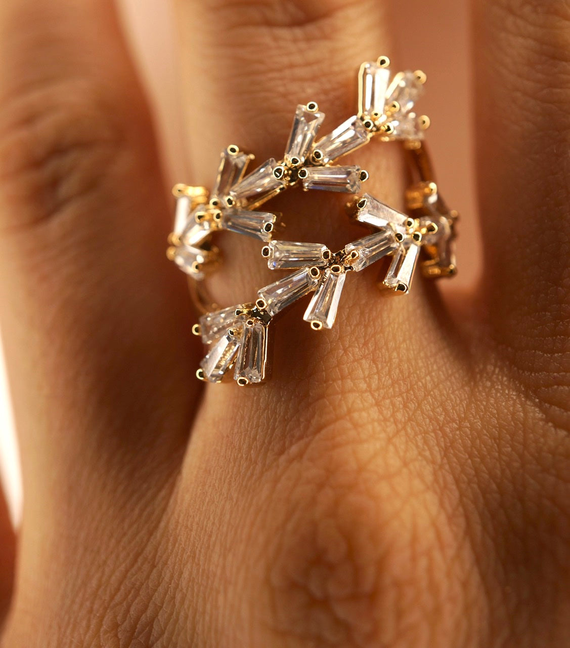 Starry Night Gold-Plated Ring
