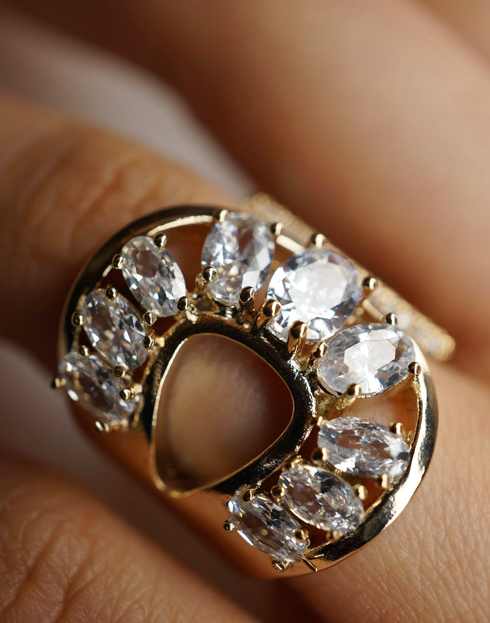 Diamonds on My Mane Gold-Plated Ring