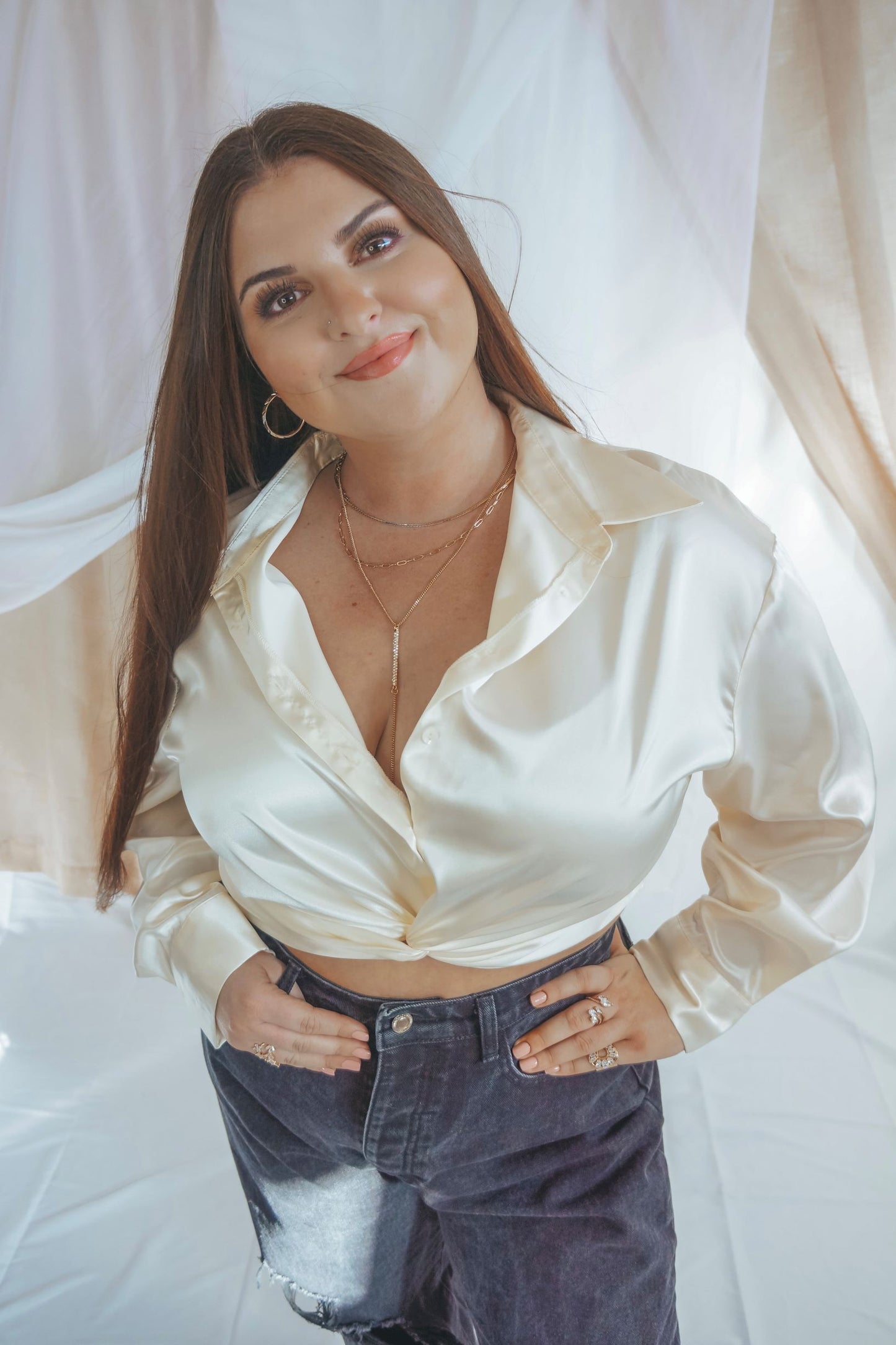 LUXE SATIN BLOUSE