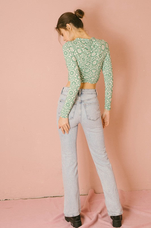 CHECKMATE FLORAL TOP