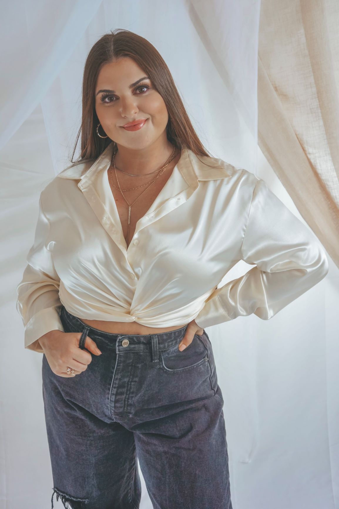 LUXE SATIN BLOUSE