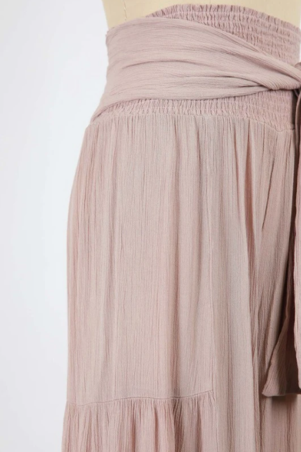 DESERT ROSE WIDE-LEG TROUSERS