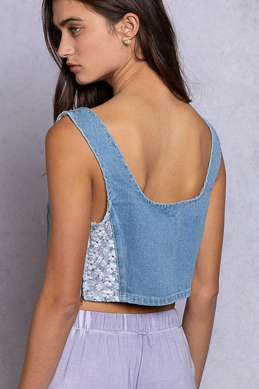 Miley Denim Crop Top
