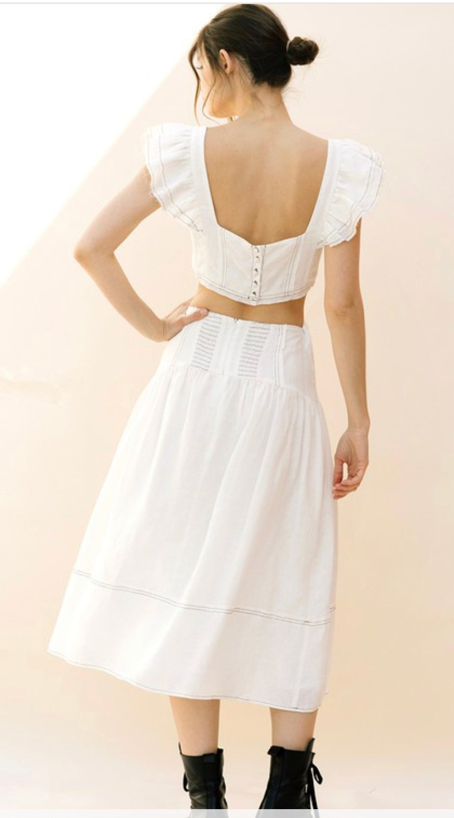 Walk the Line 2-Piece Skirt Set