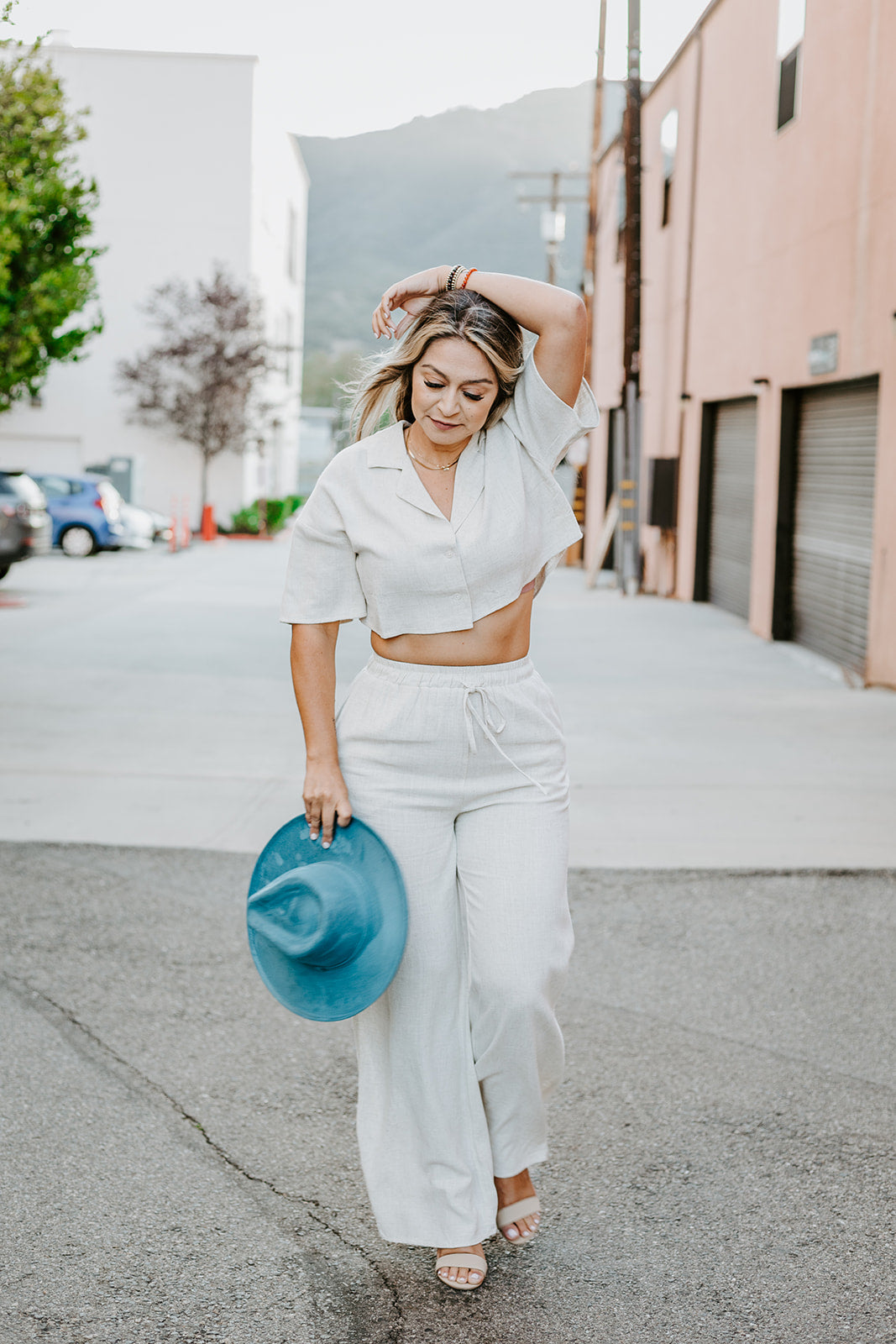 Doblè Curled Pencil Brim - Marina
