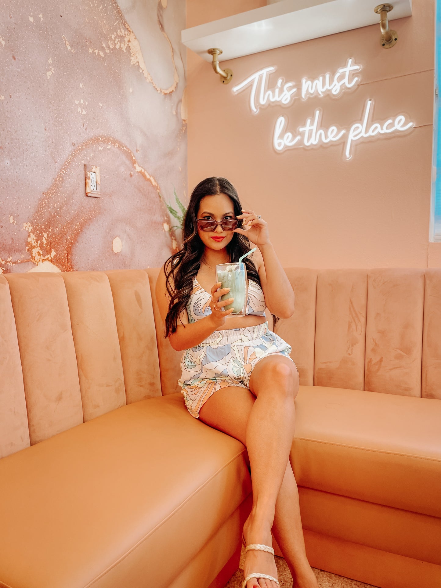 Vacation Matcha 2-Piece Short Set