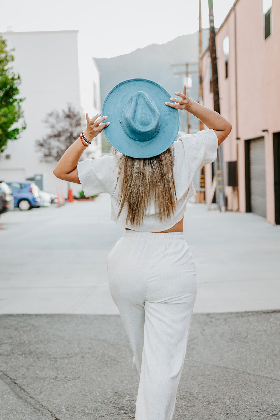 Doblè Curled Pencil Brim - Marina