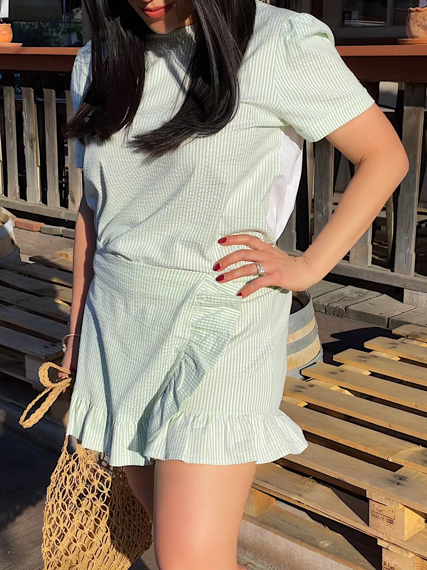 THAT RETRO SET IN MINT/WHITE