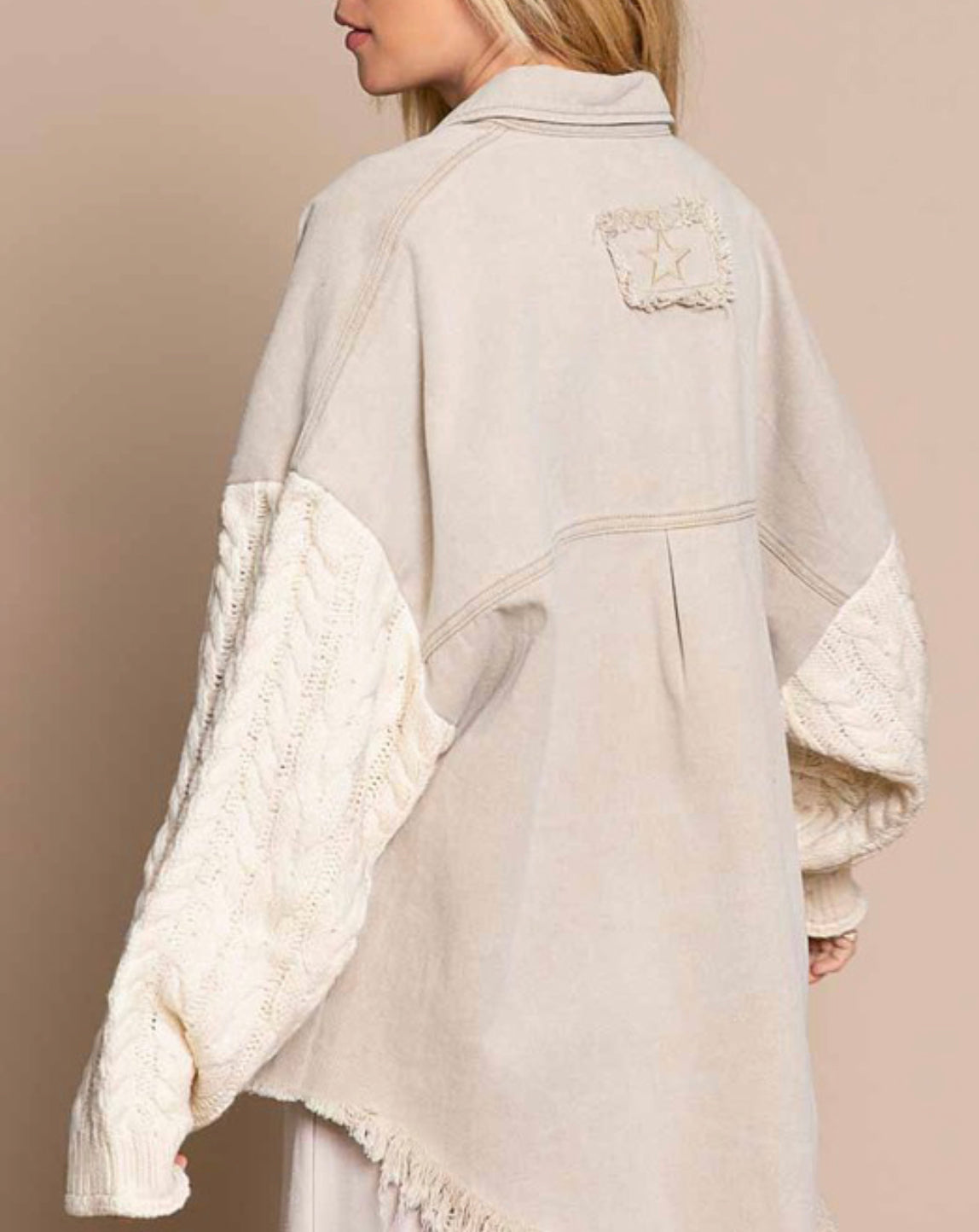 Cotton PLUS SIZE Shacket