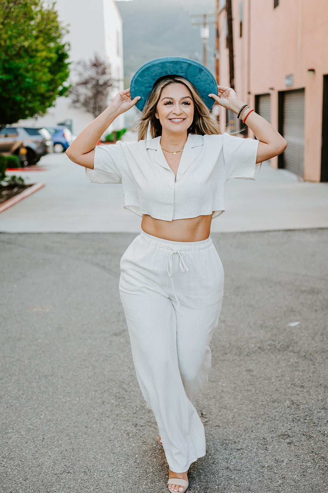 Doblè Curled Pencil Brim - Marina