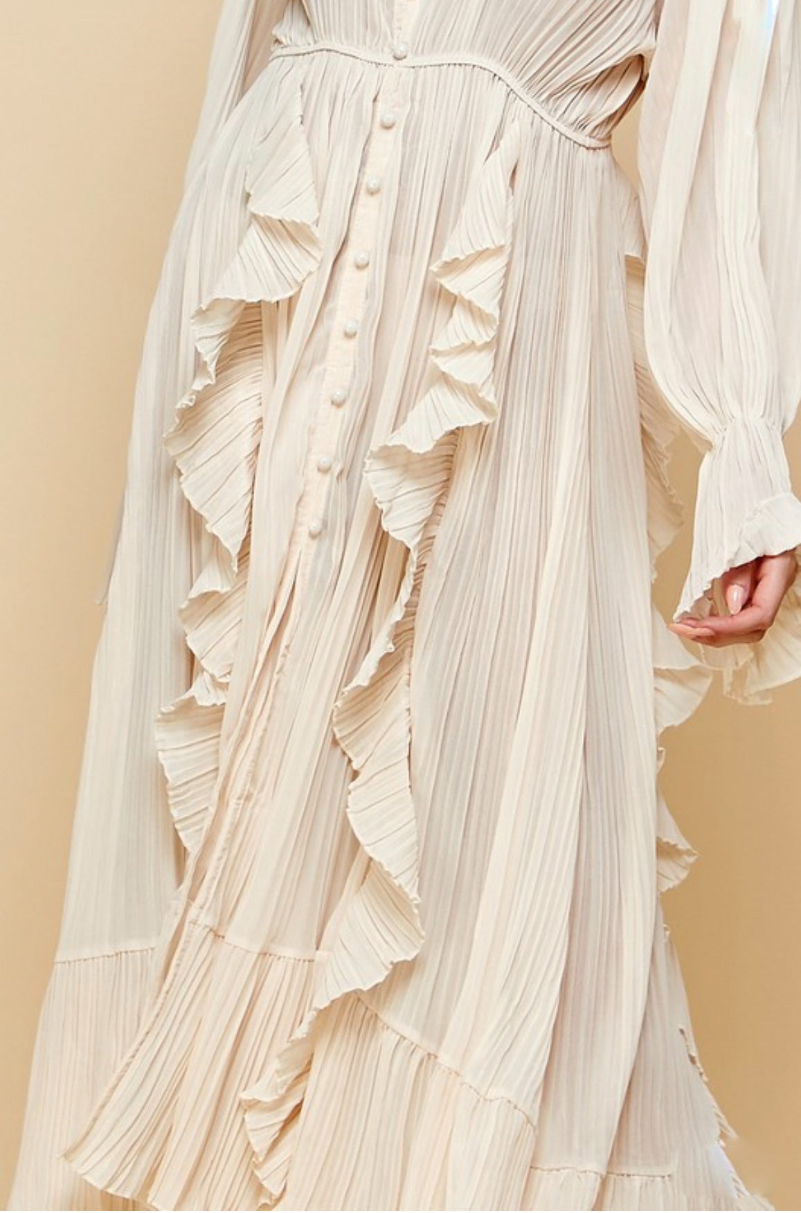 Estefania Ruffled Chiffon Dress