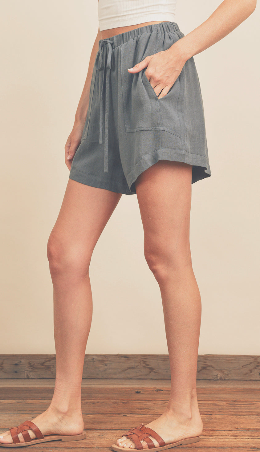 Breezy High-Rise Pocket Shorts