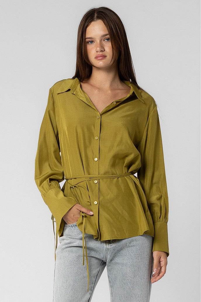 Spill The Tea Button Up Blouse