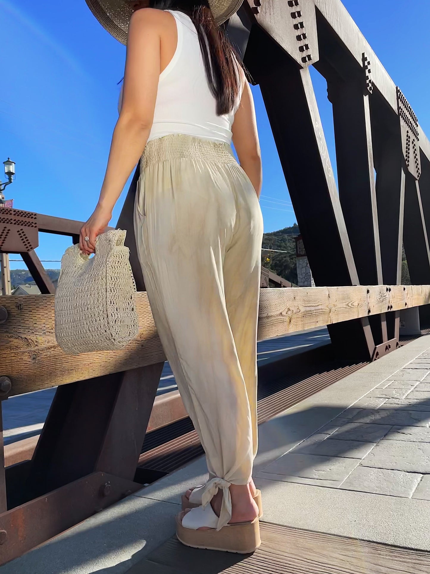 LOVE ON TAUPE PANTS