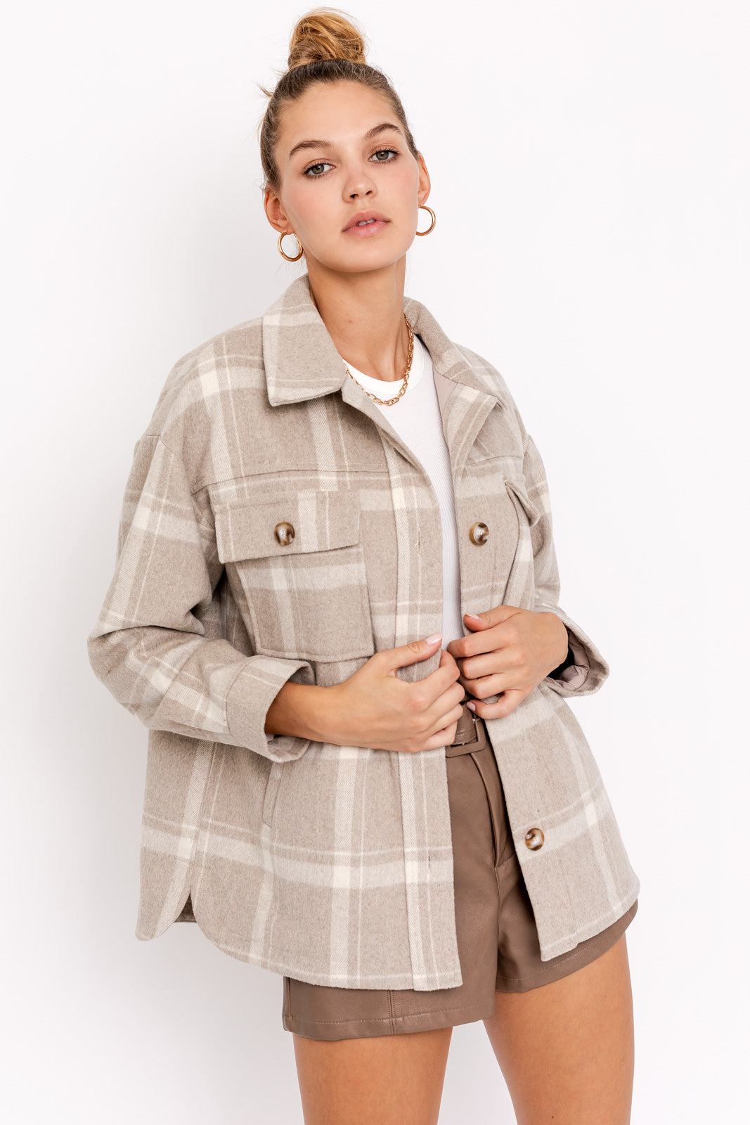 BUSINESS CASUAL LINED SHACKET