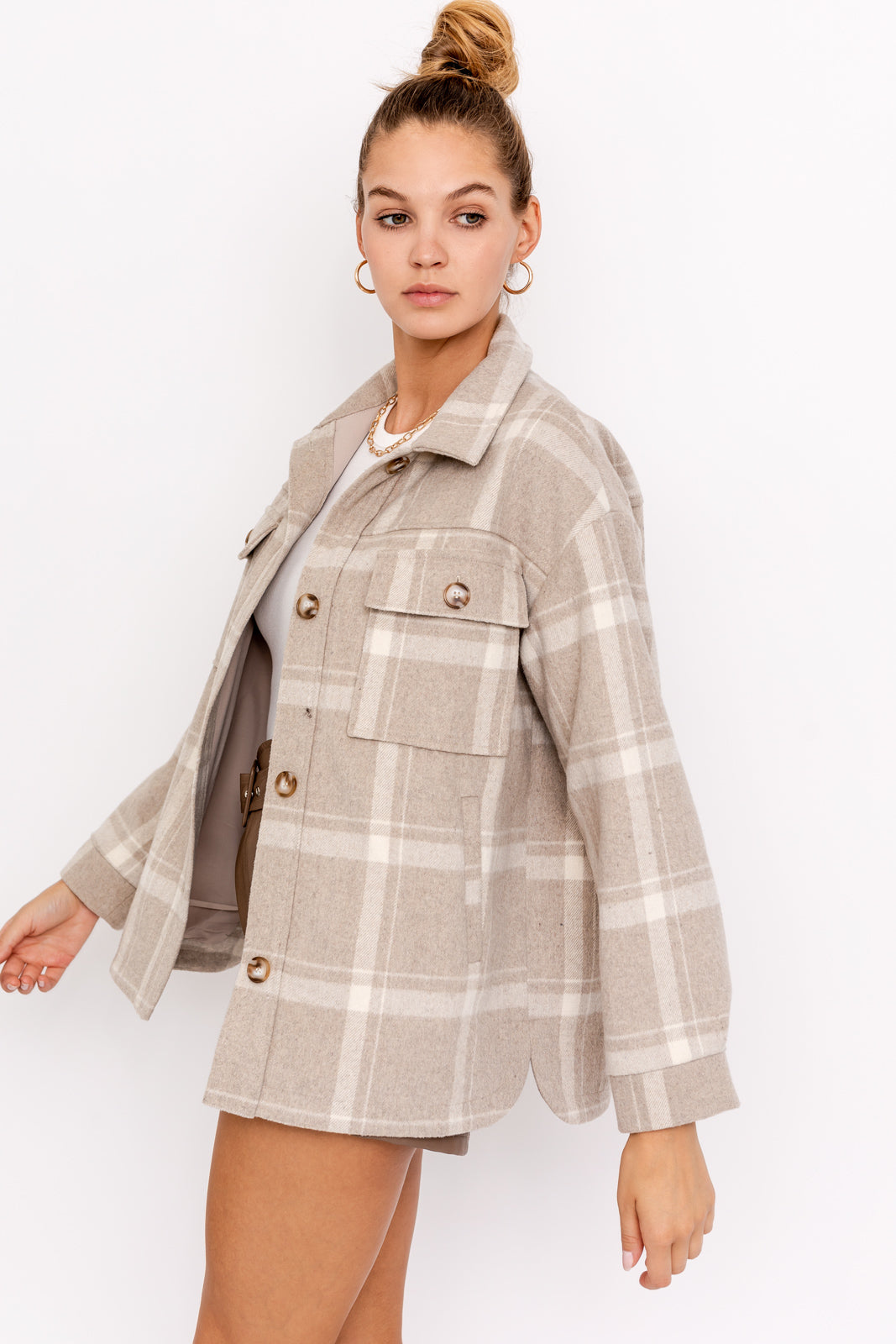 BUSINESS CASUAL LINED SHACKET