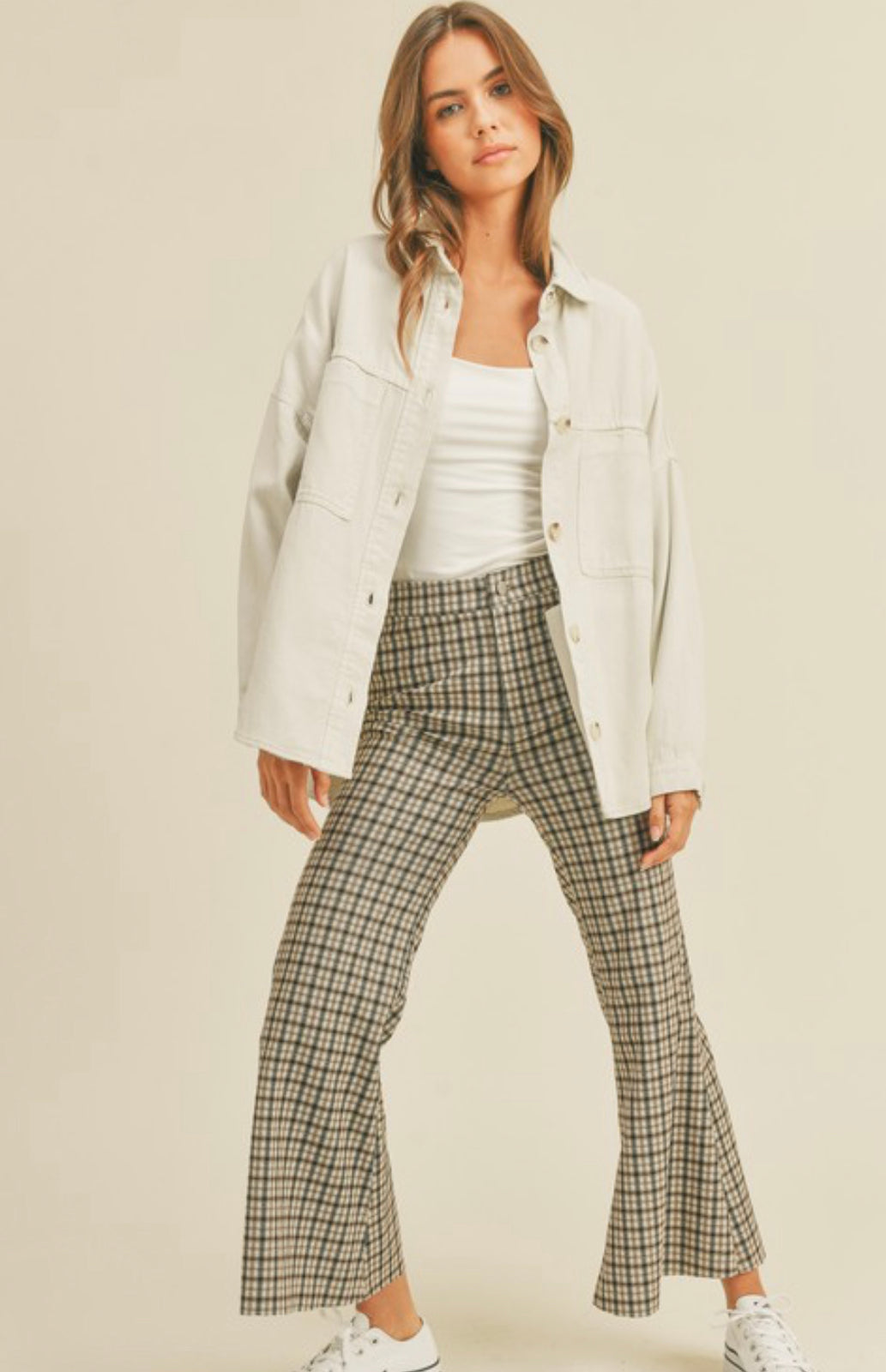 Washed Cotton Casual Shacket