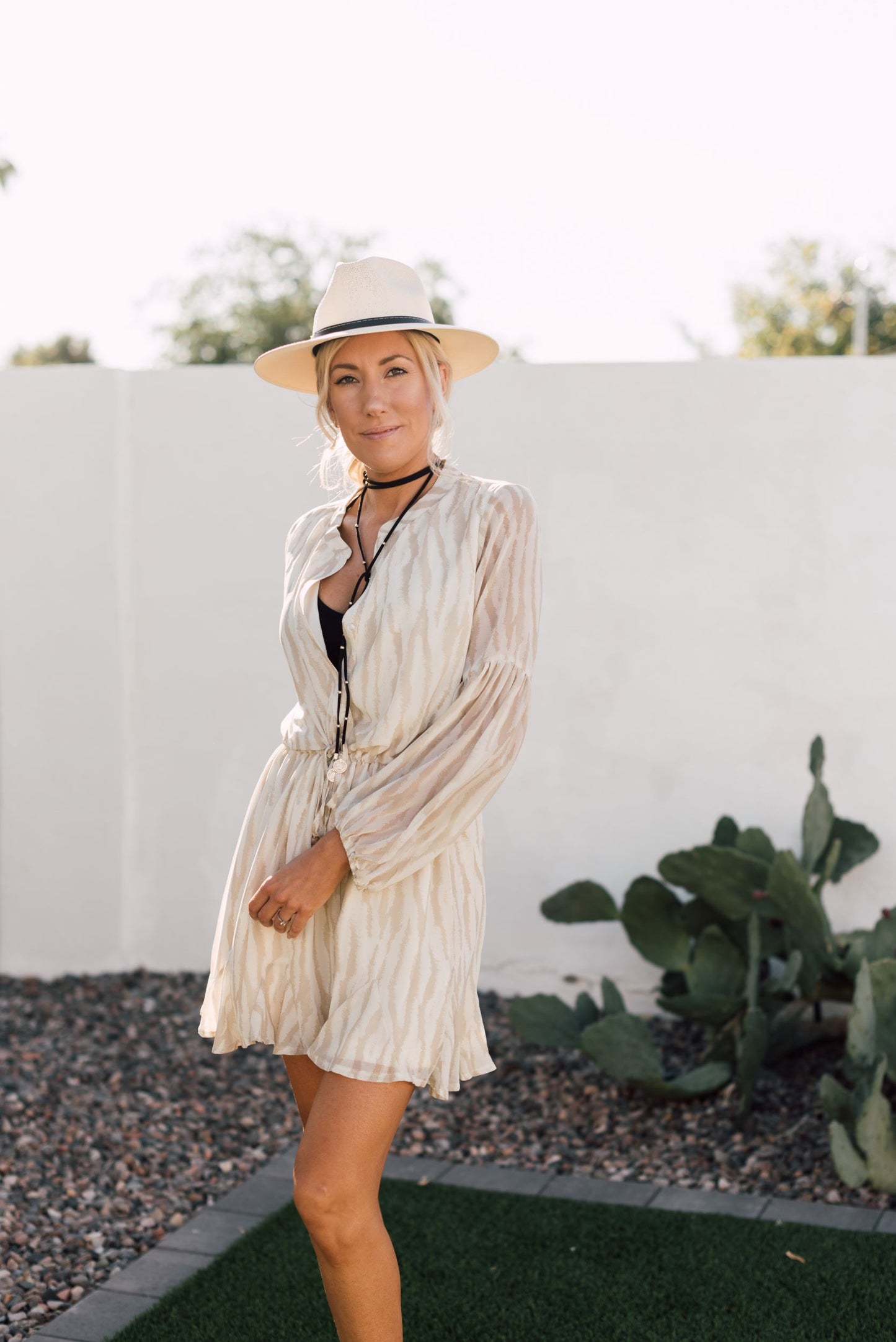 STRUTTING IN STRIPES MINI DRESS