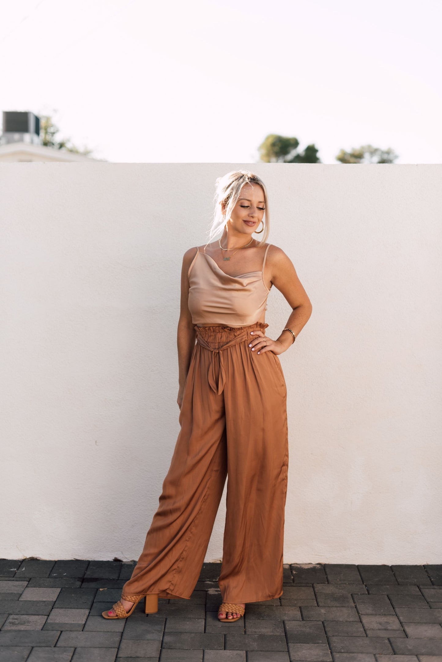 NOT YOUR SWEETHEART SATIN CROP TOP