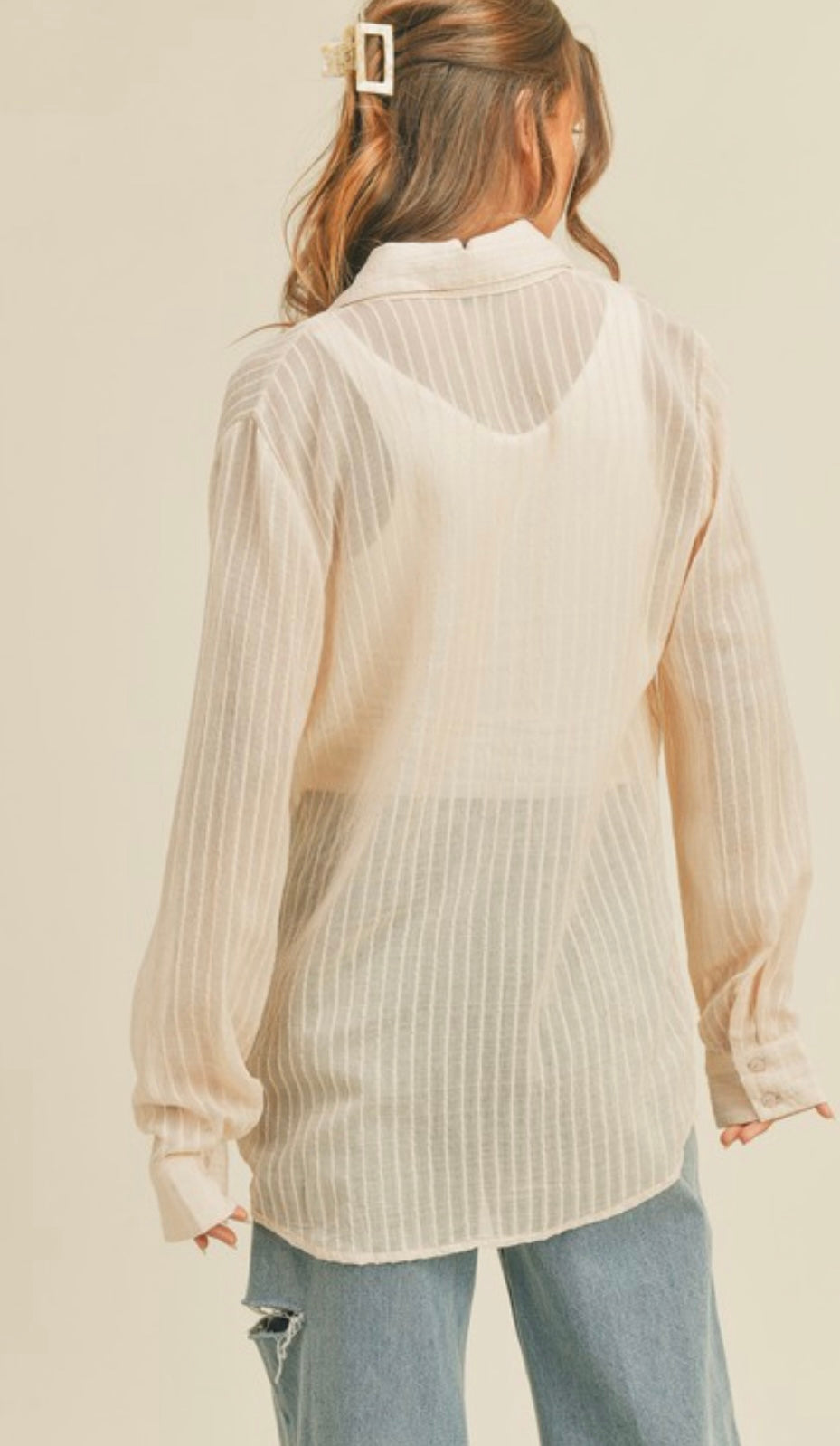 Cream and Sugar Button Down Shirt
