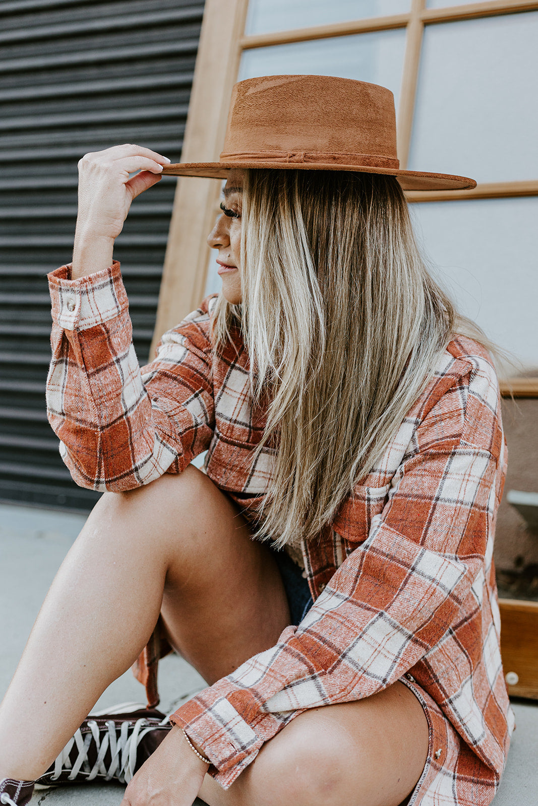 SUGAR AND SPICE OVERSIZED FLANNEL