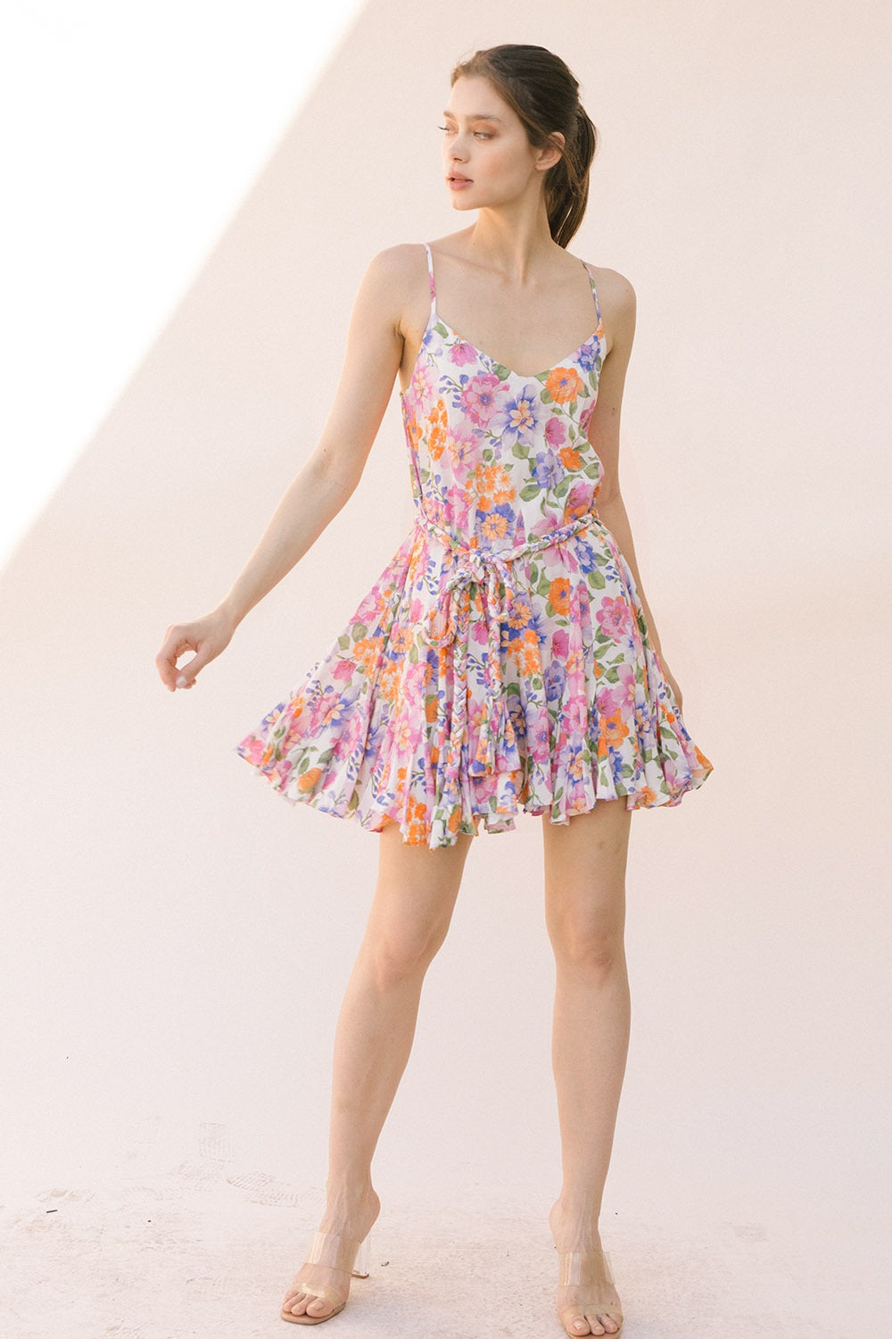 Lavender Lemonade Floral Dress