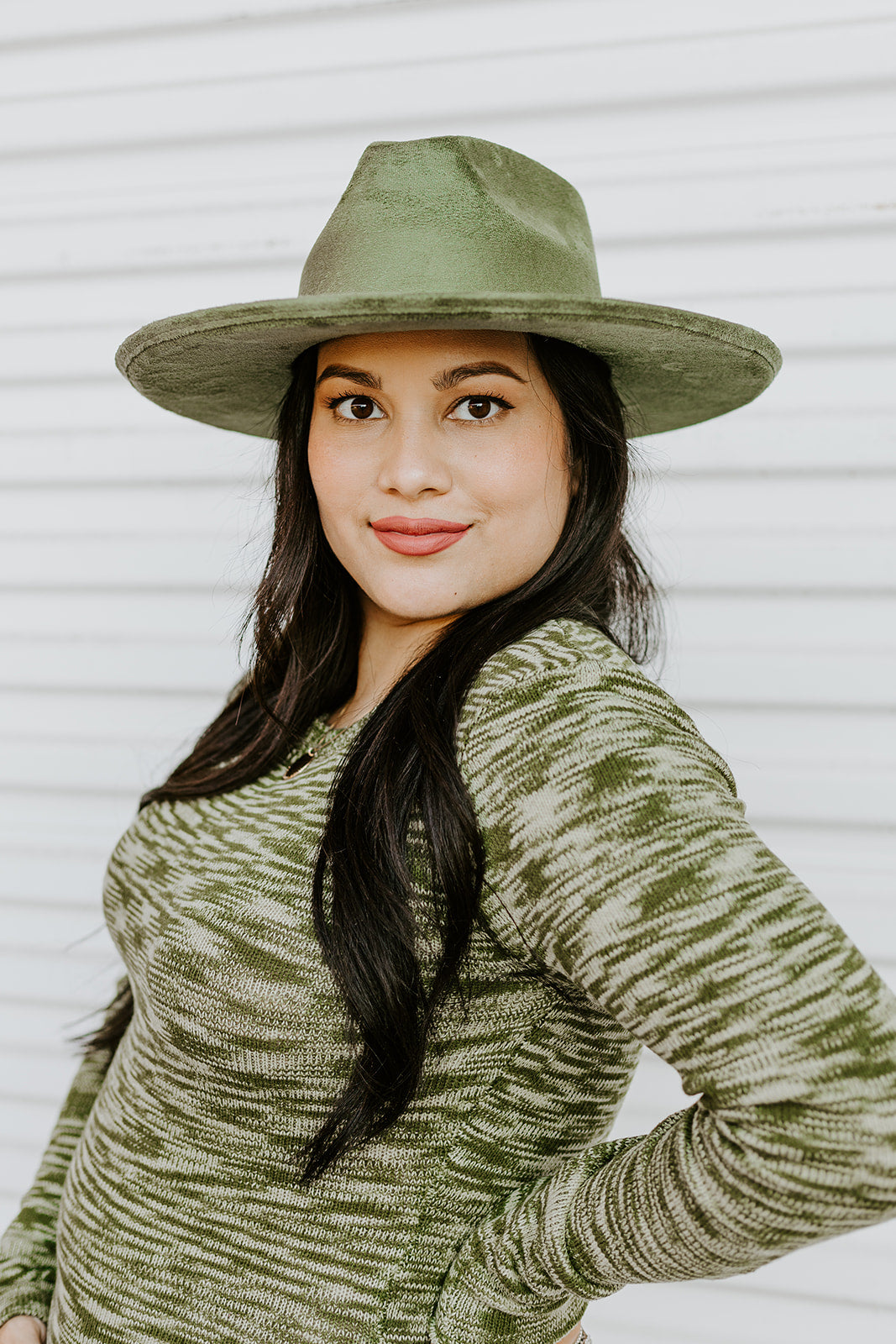 Doblè Curled Pencil Brim - Medium Sage
