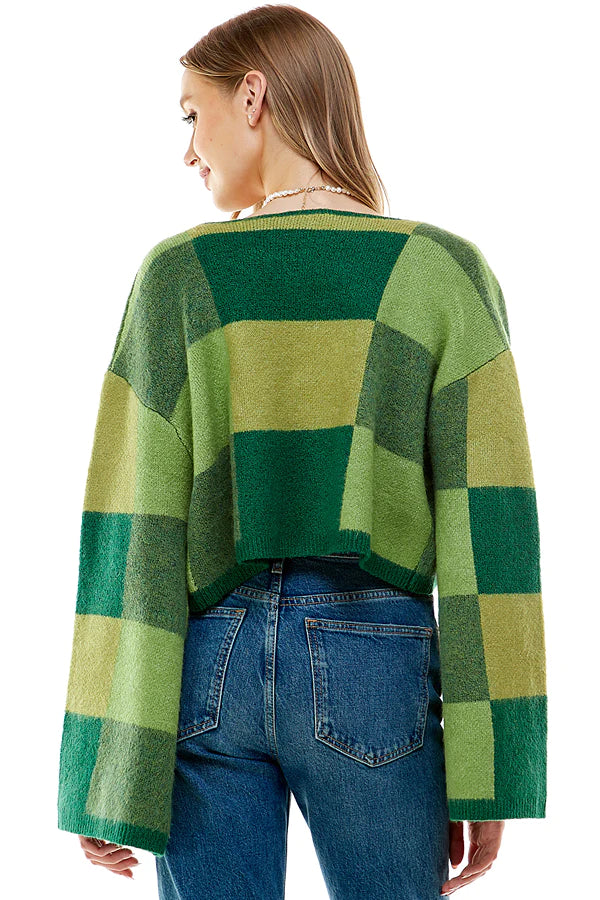 BLOCK HIM SIS SWEATER WITH BRALETTE 2-PIECE SET