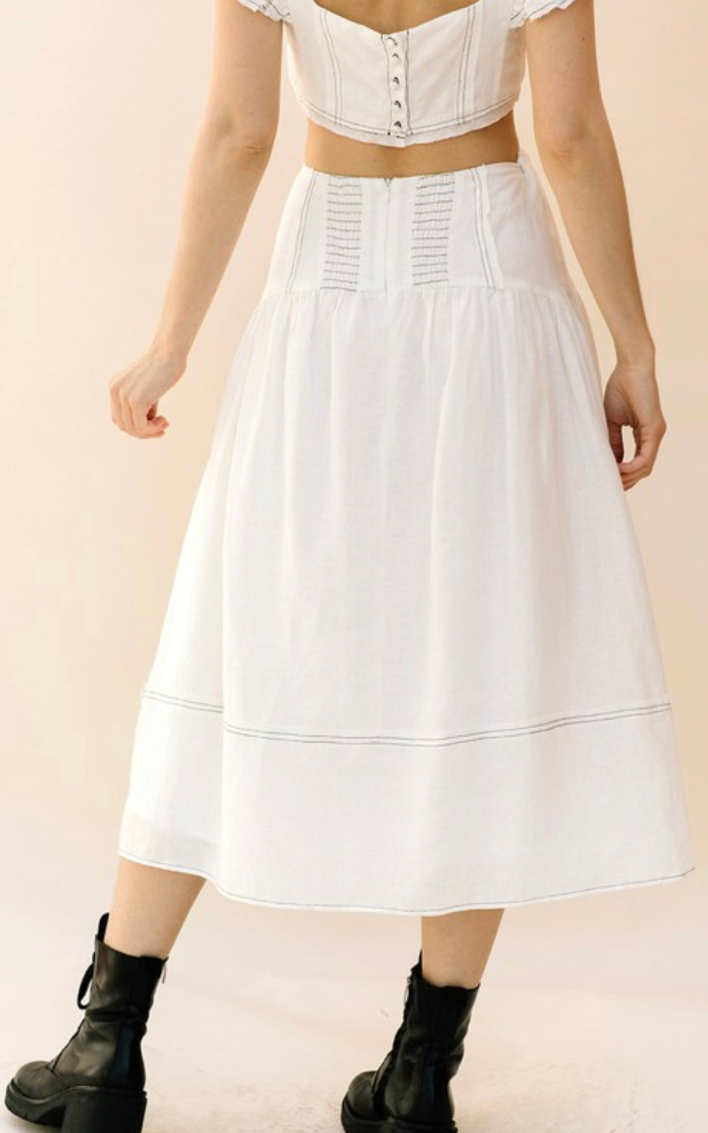 Walk the Line 2-Piece Skirt Set