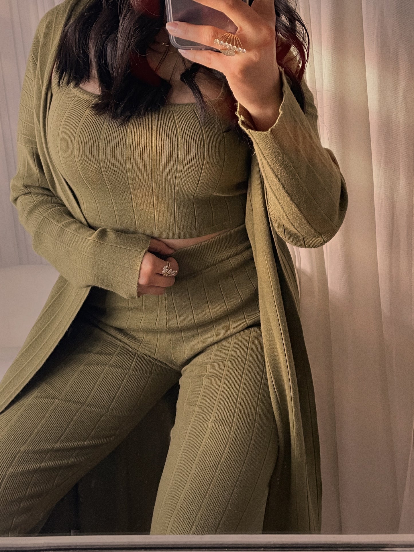 MOSSY KNIT 3-PIECE SET