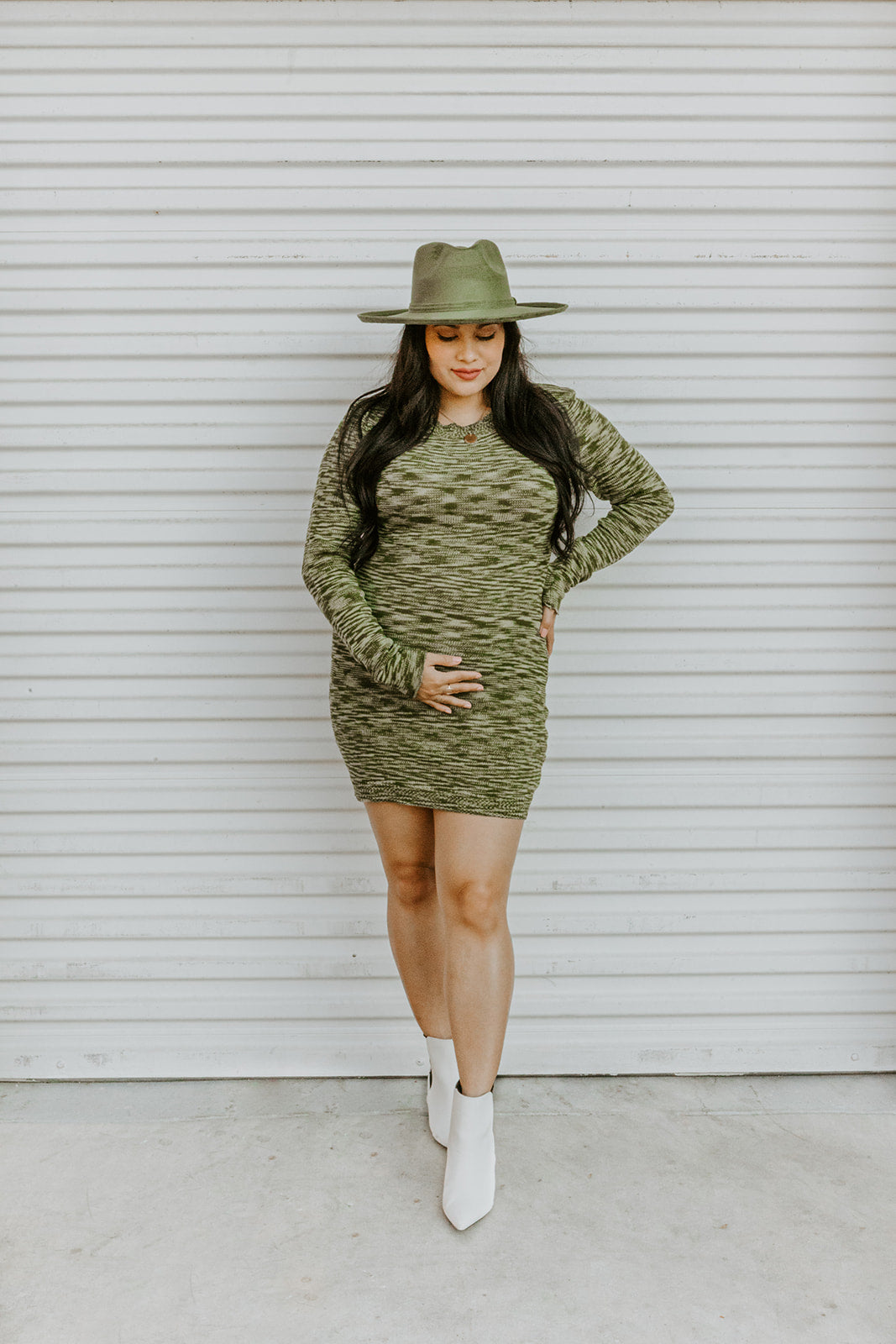 EMILY KNIT LONG SLEEVE DRESS