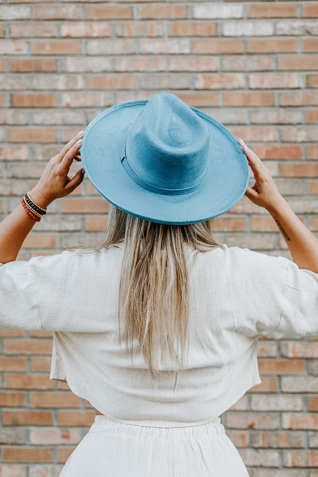 Doblè Curled Pencil Brim - Marina