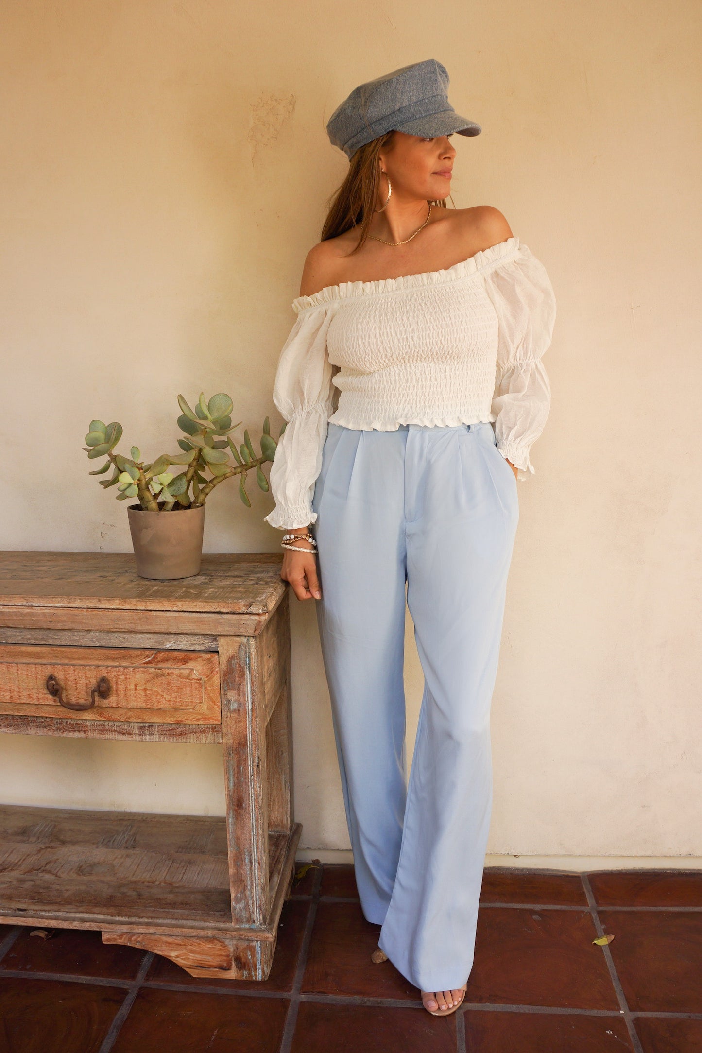 Clear Skies Wide Leg Trousers