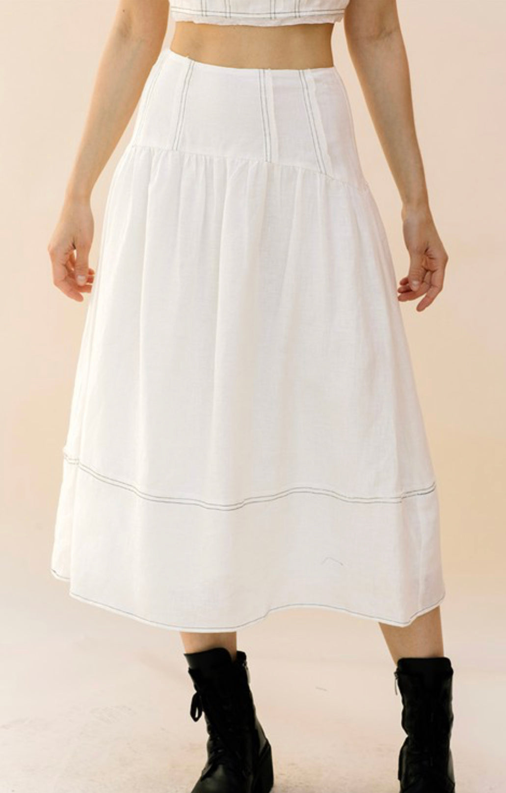 Walk the Line 2-Piece Skirt Set