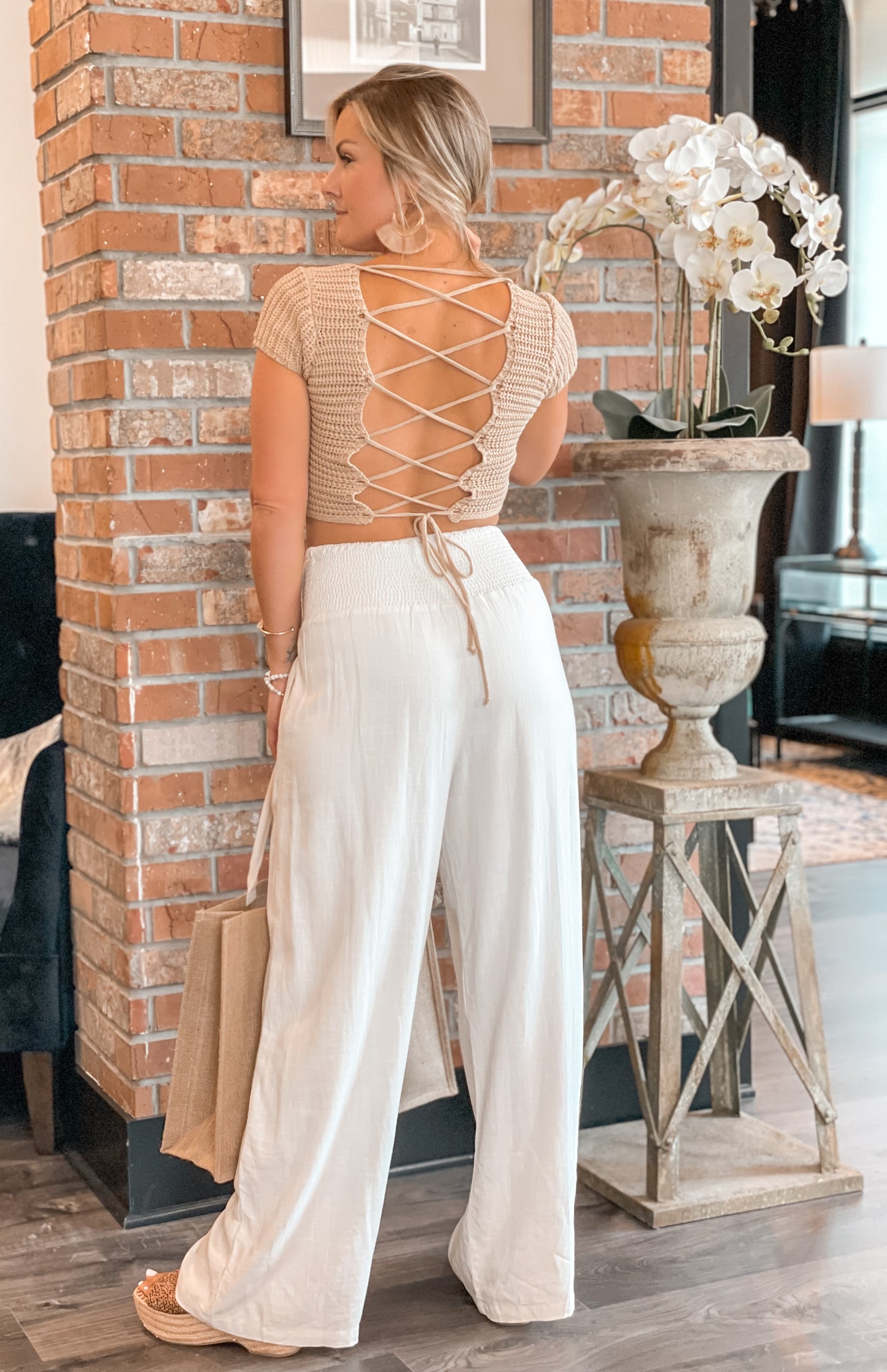 SANTORINI STROLL WIDE LEG PANT