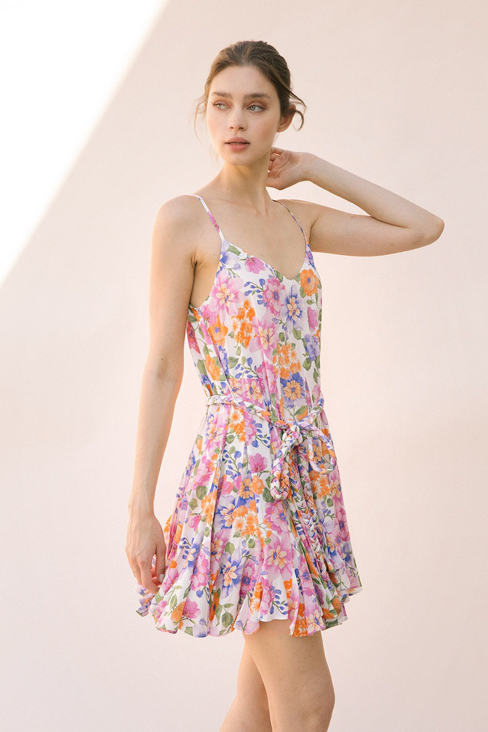 Lavender Lemonade Floral Dress