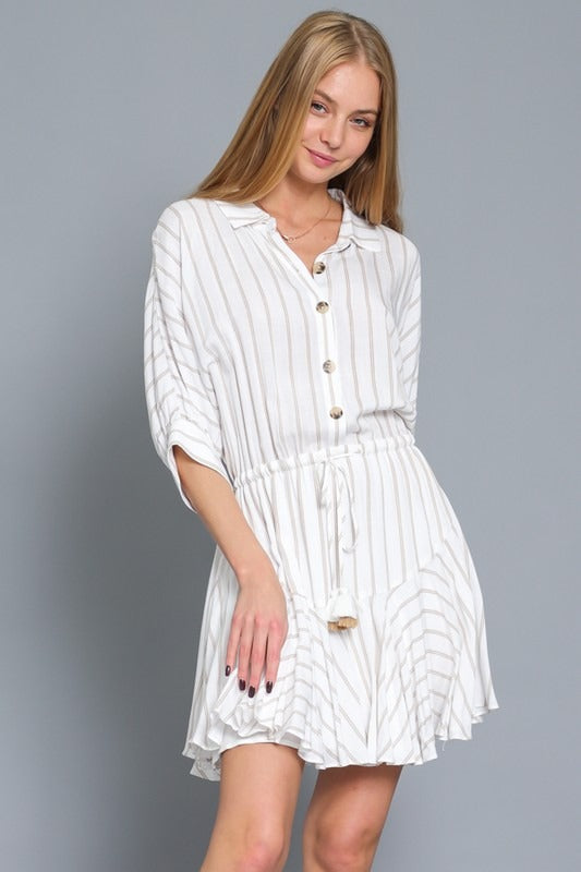 Straight to the Coast Dolman Sleeve Mini Dress